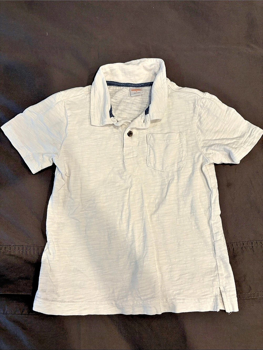 Gymboree Boys White Polo Size 6 Like New